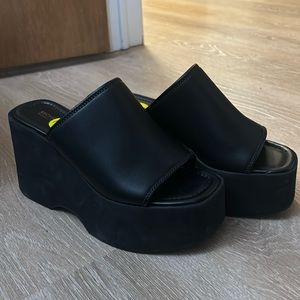 Michael Kors Black Platform Sandals